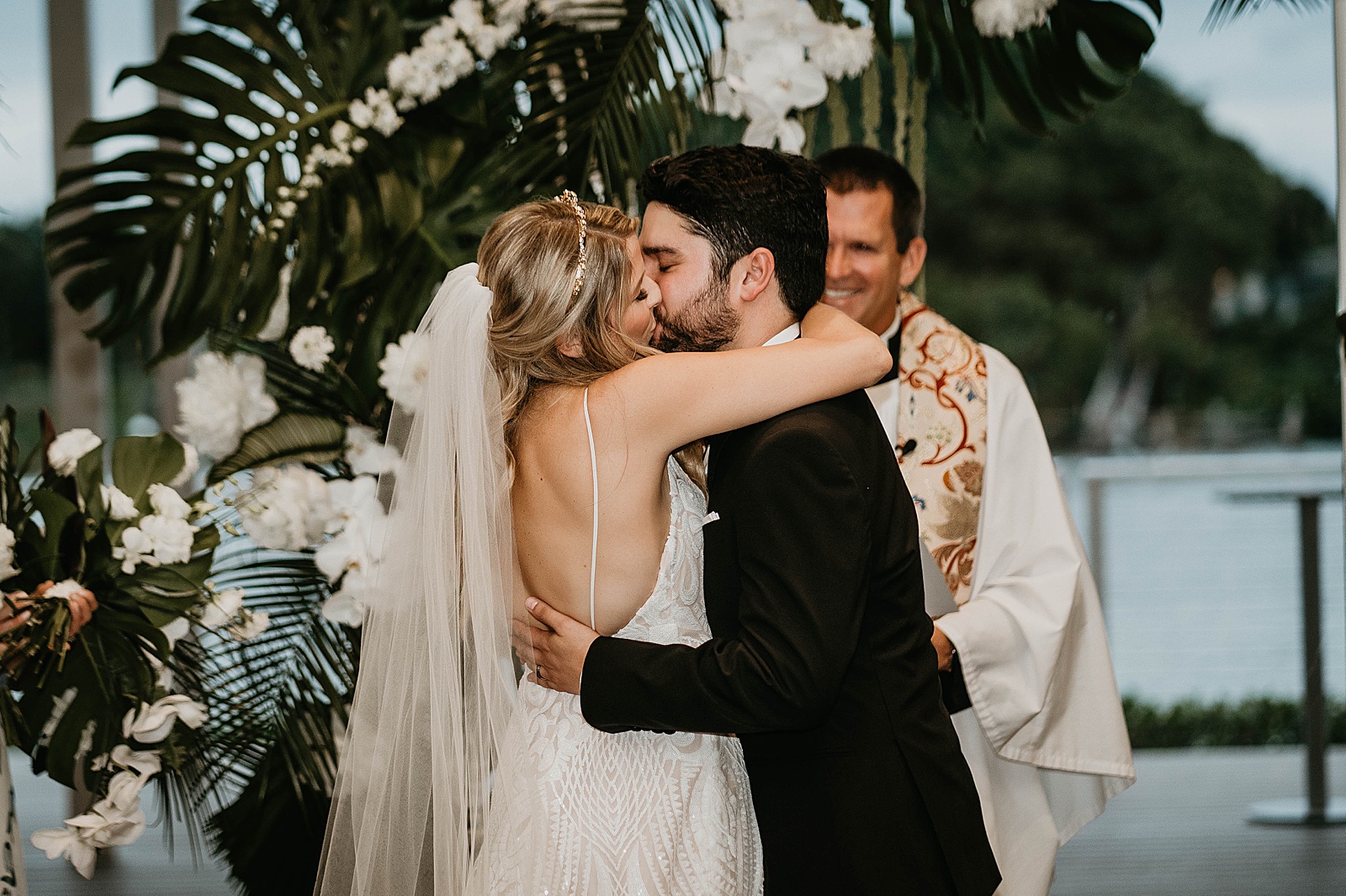 Tropical Pelican Club Wedding Captured by South Florida Wedding Photographer, Krystal Capone Photography.