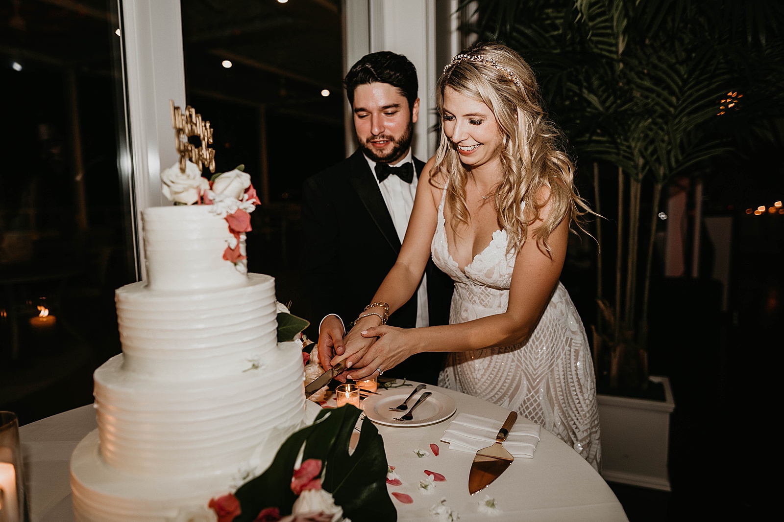 Tropical Pelican Club Wedding Captured by South Florida Wedding Photographer, Krystal Capone Photography.