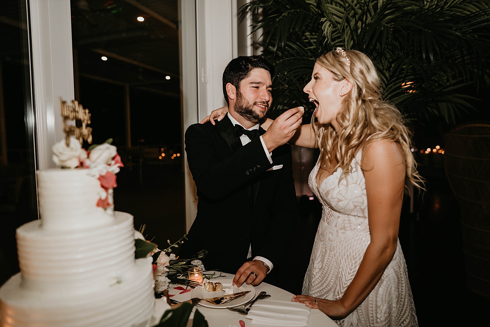 Tropical Pelican Club Wedding Captured by South Florida Wedding Photographer, Krystal Capone Photography.