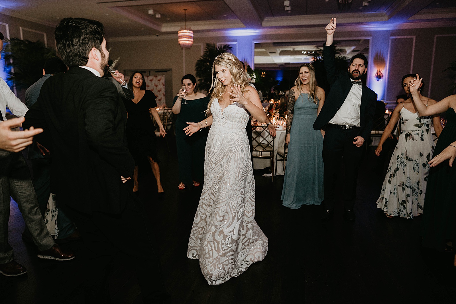 Tropical Pelican Club Wedding Captured by South Florida Wedding Photographer, Krystal Capone Photography.