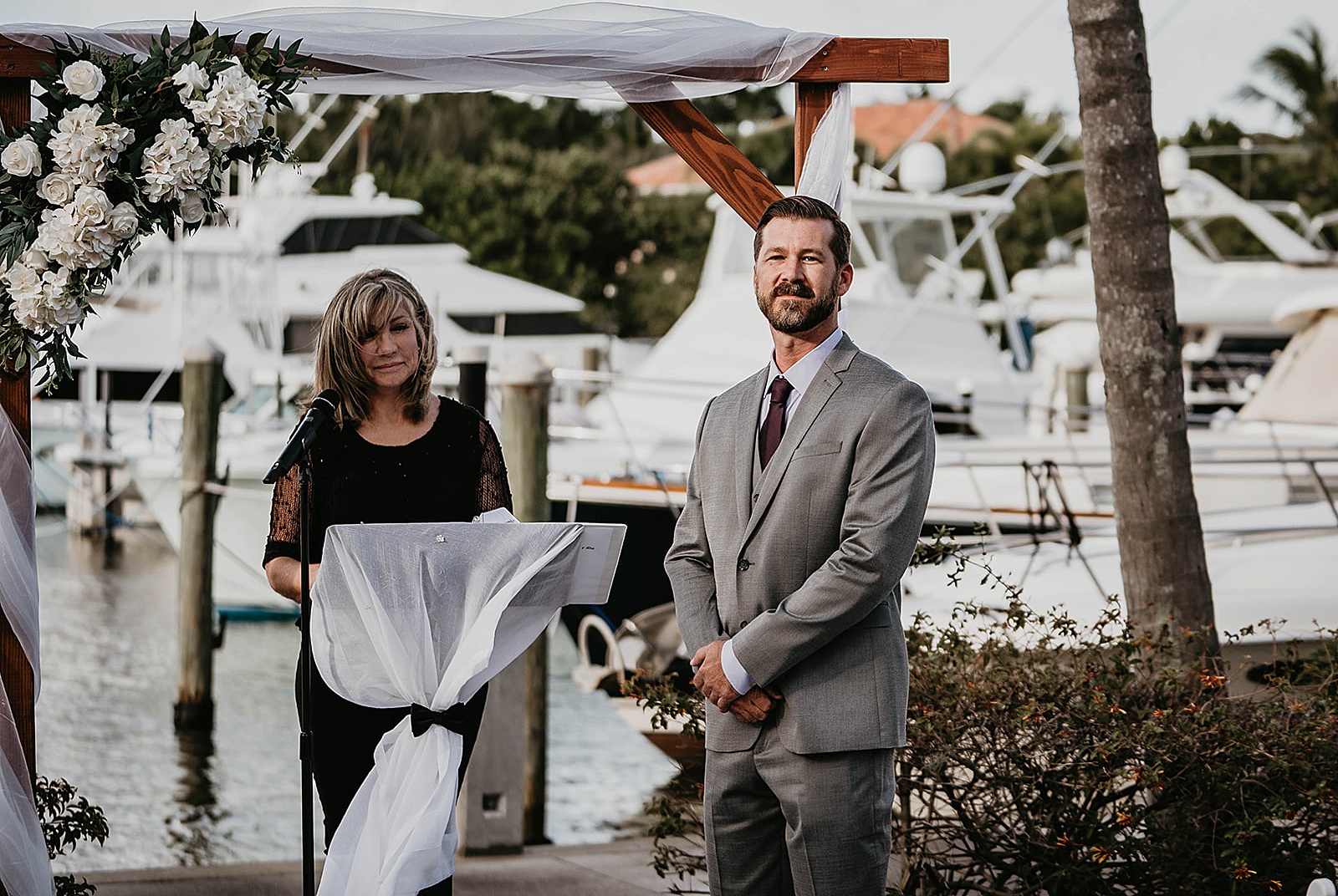 Waterfront Jupiter Florida Wedding Captured by South Florida Wedding Photographer, Krystal Capone Photography
