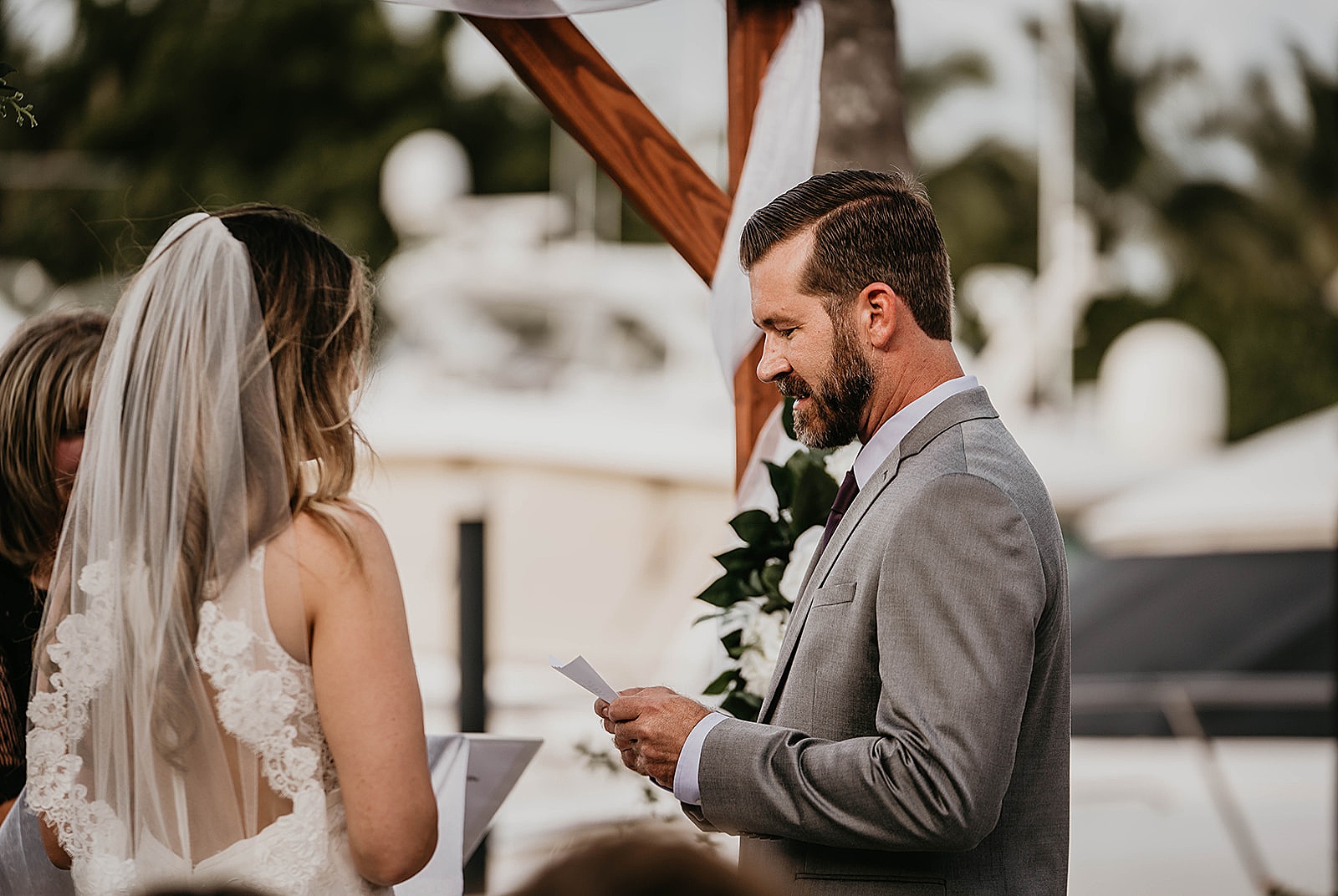 Waterfront Jupiter Florida Wedding Captured by South Florida Wedding Photographer, Krystal Capone Photography