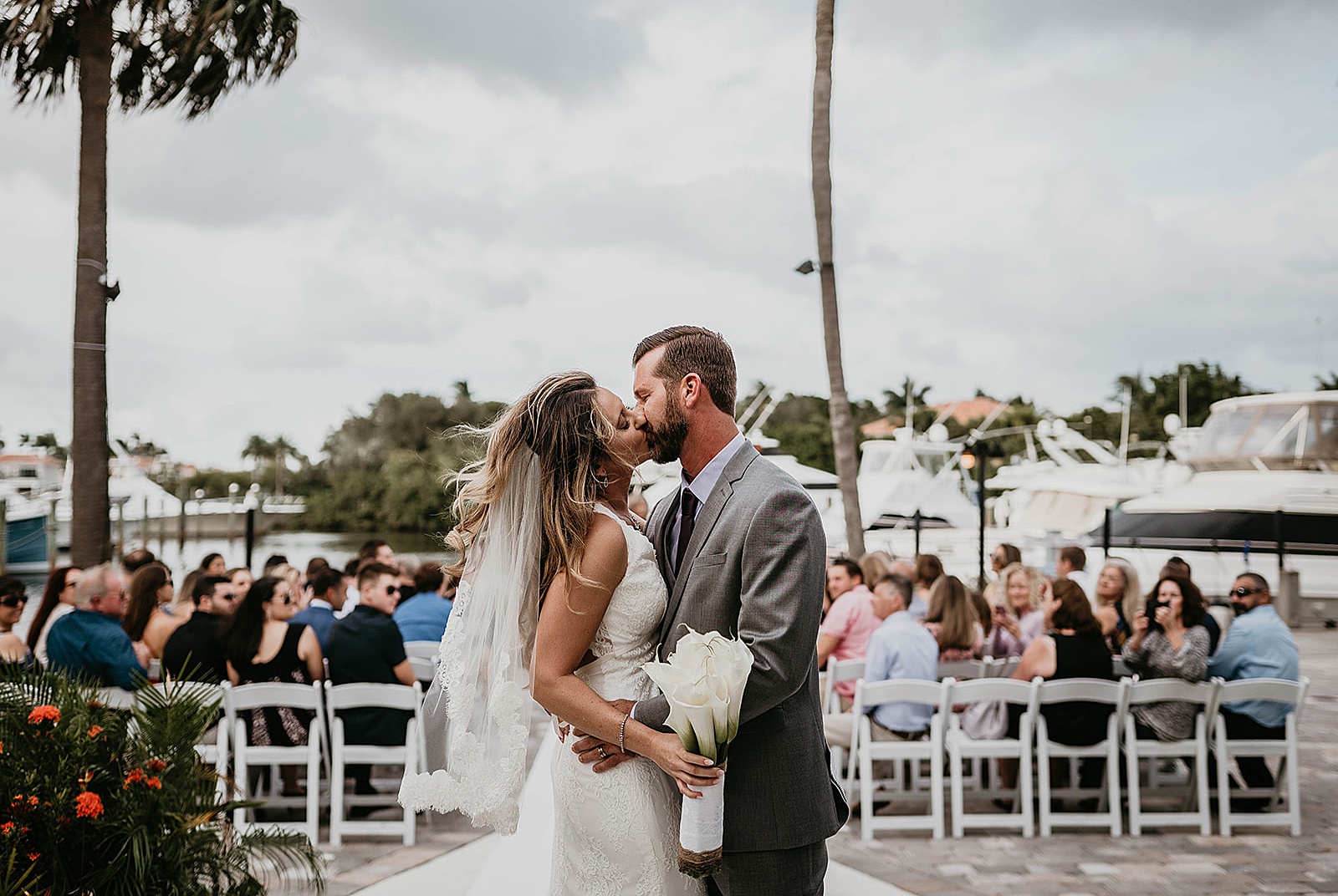 Waterfront Jupiter Florida Wedding Captured by South Florida Wedding Photographer, Krystal Capone Photography