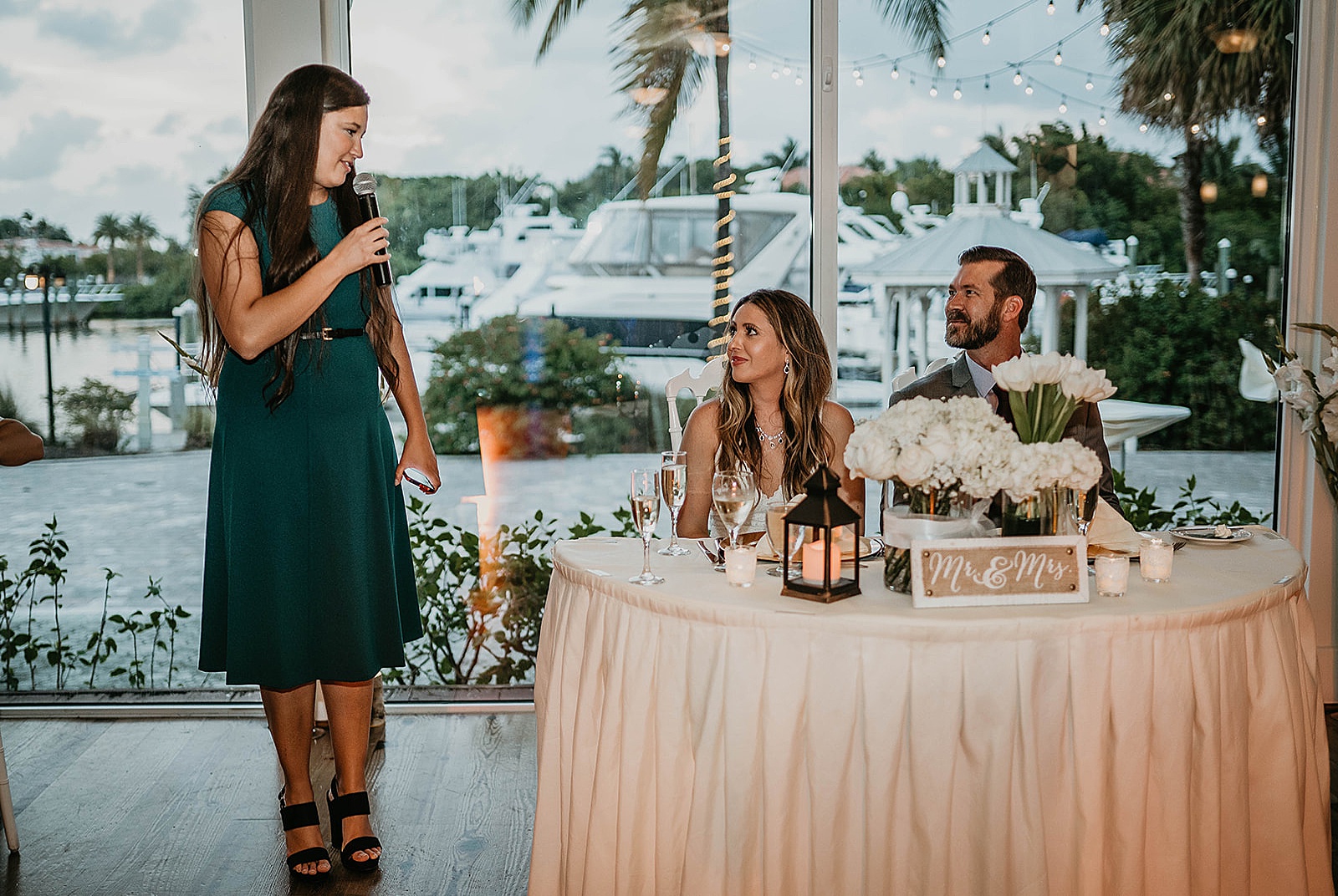 Waterfront Jupiter Florida Wedding Captured by South Florida Wedding Photographer, Krystal Capone Photography