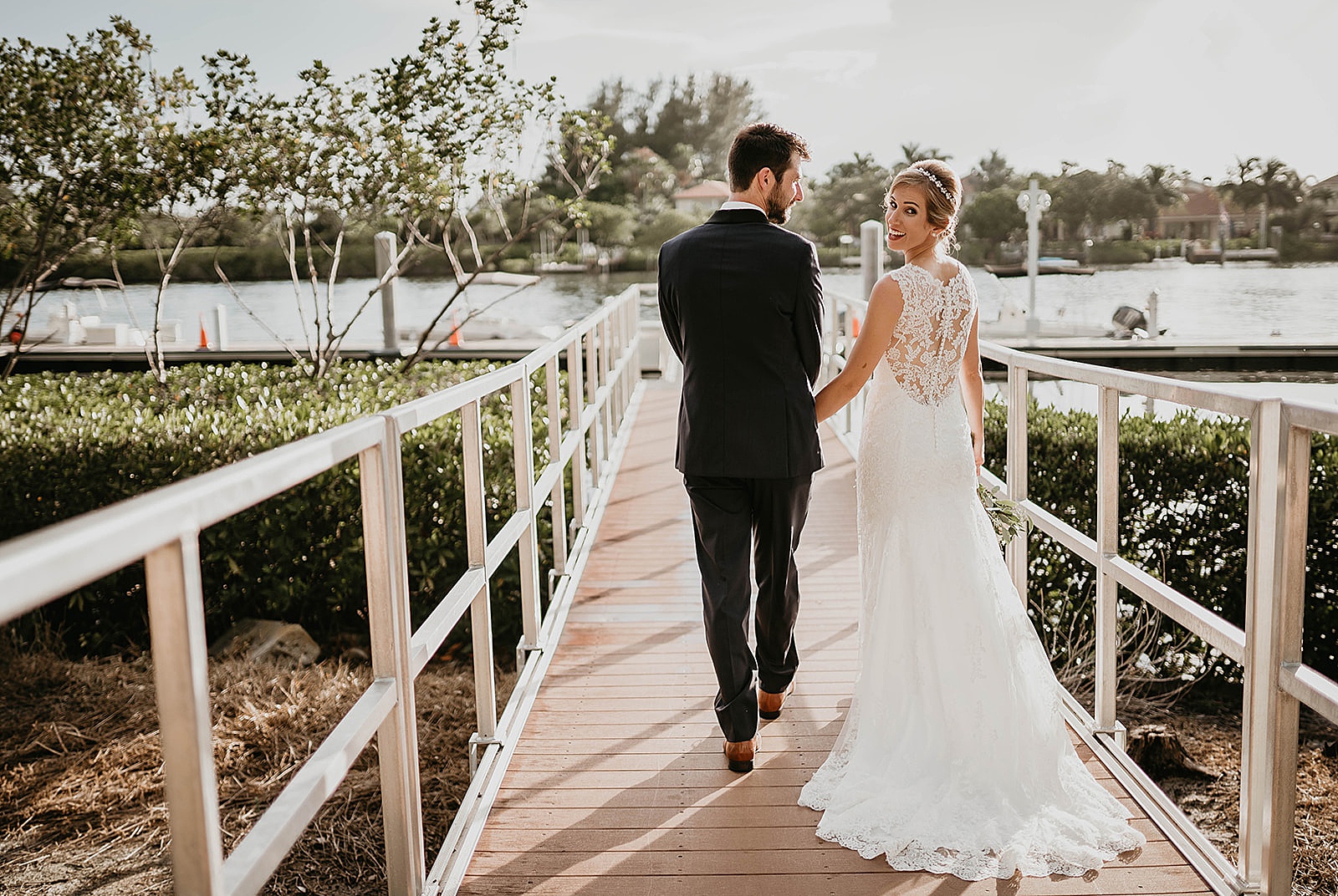 Jupiter Florida Intracoastal Wedding captured by South Florida Wedding Photographer, Krystal Capone Photography