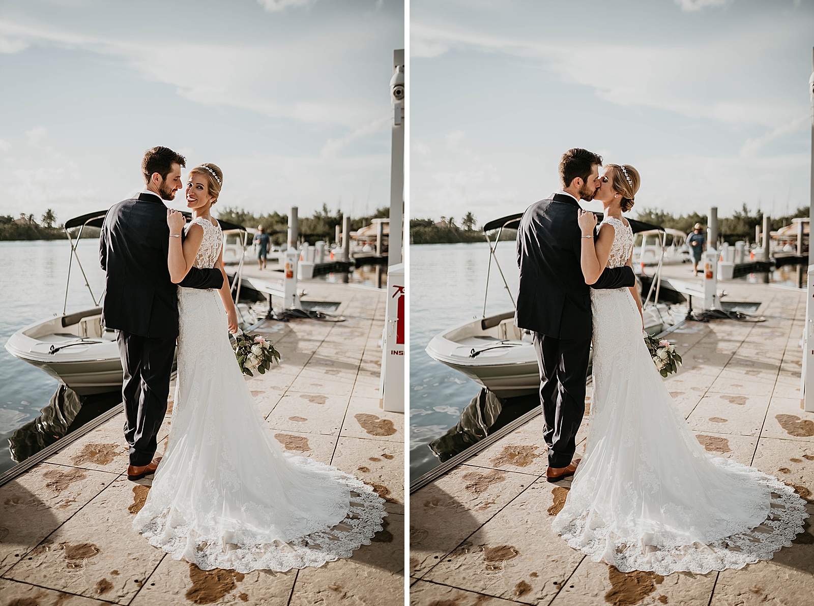 Jupiter Florida Intracoastal Wedding captured by South Florida Wedding Photographer, Krystal Capone Photography