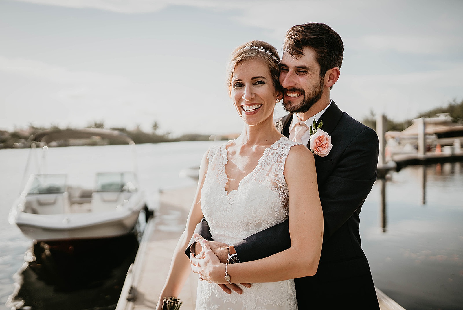 Jupiter Florida Intracoastal Wedding captured by South Florida Wedding Photographer, Krystal Capone Photography