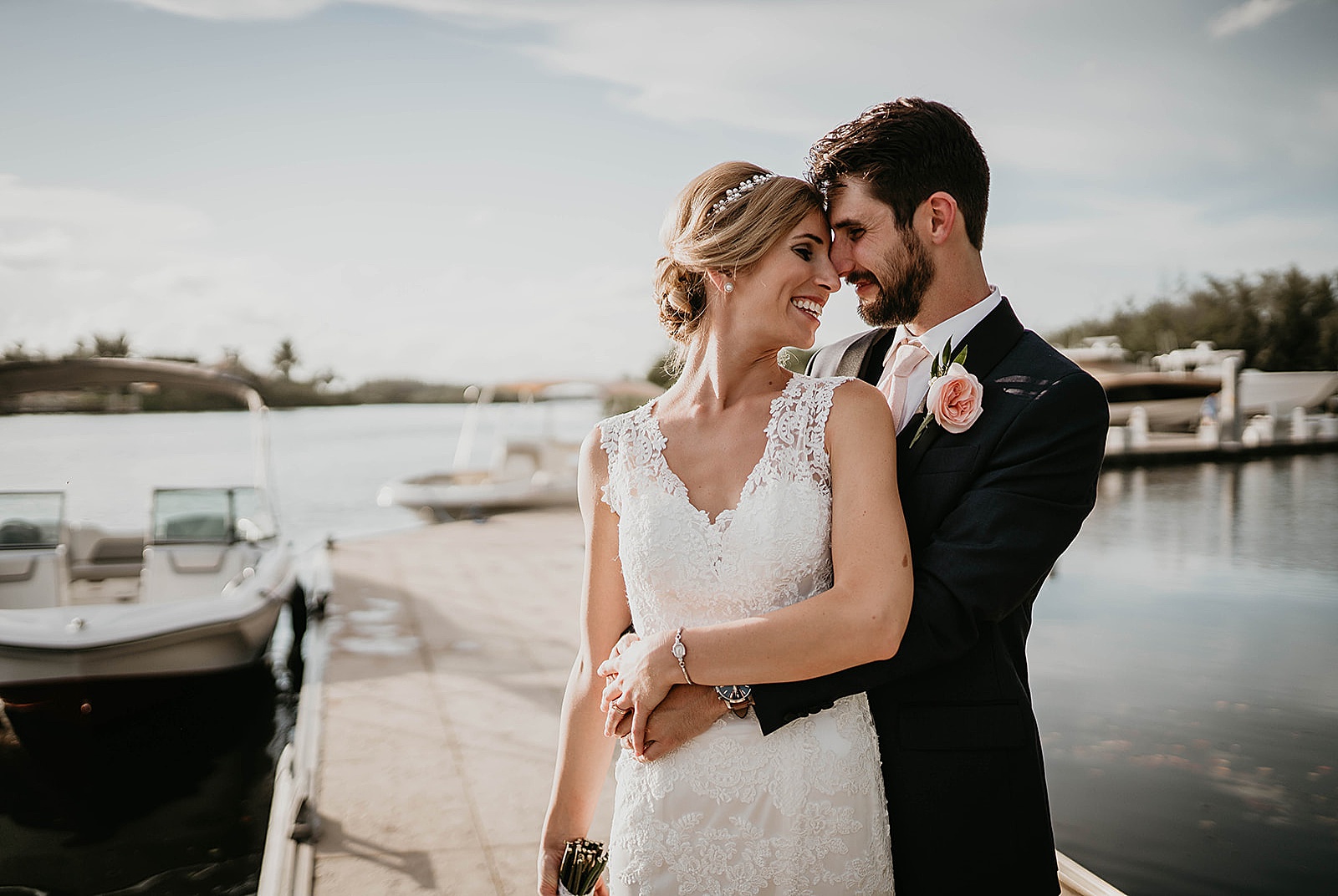 Jupiter Florida Intracoastal Wedding captured by South Florida Wedding Photographer, Krystal Capone Photography