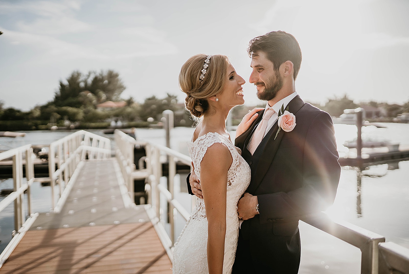 Jupiter Florida Intracoastal Wedding captured by South Florida Wedding Photographer, Krystal Capone Photography