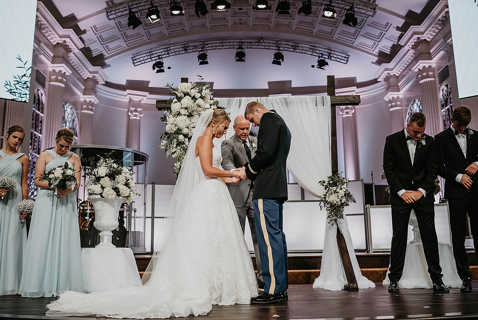 Family Church Downtown Wedding captured by West Palm Beach Wedding Photographer, Krystal Capone Photography