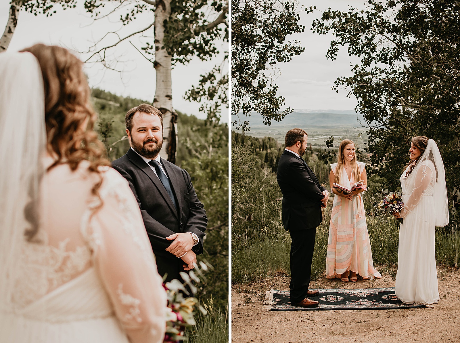 Rustic Colorado Elopement Ceremony by Krystal Capone Photography