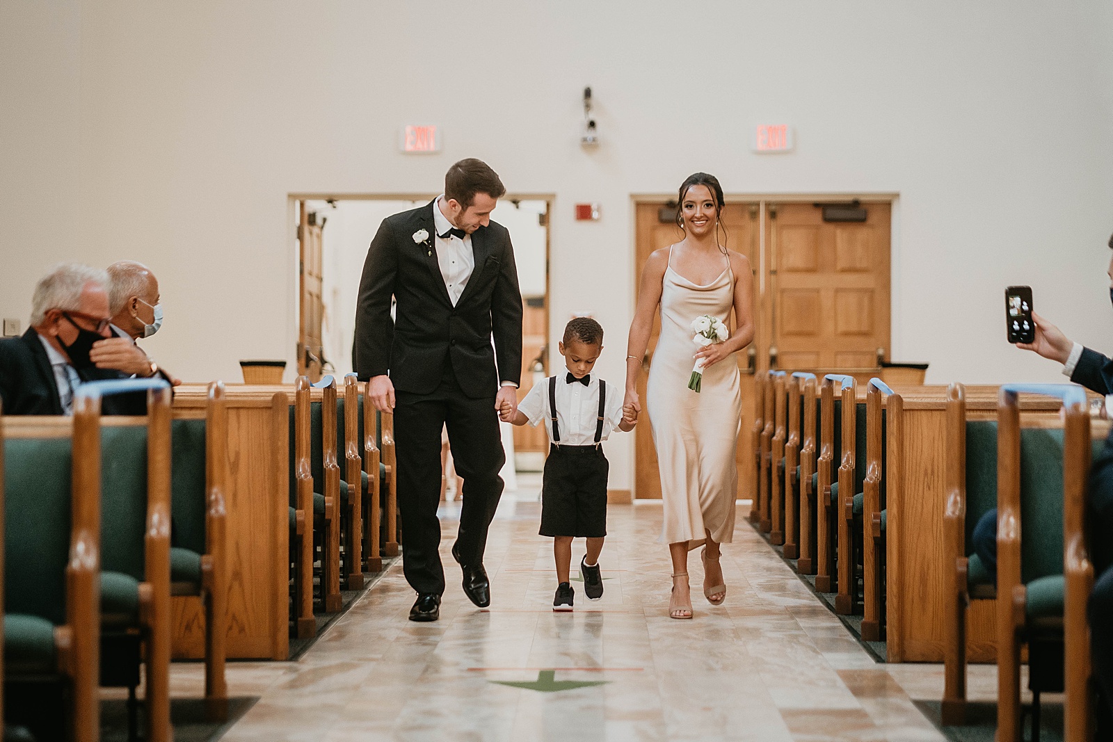 Romantic Church Wedding During COVID-19 captured by West Palm Beach Wedding Photographer, Krystal Capone Photography
