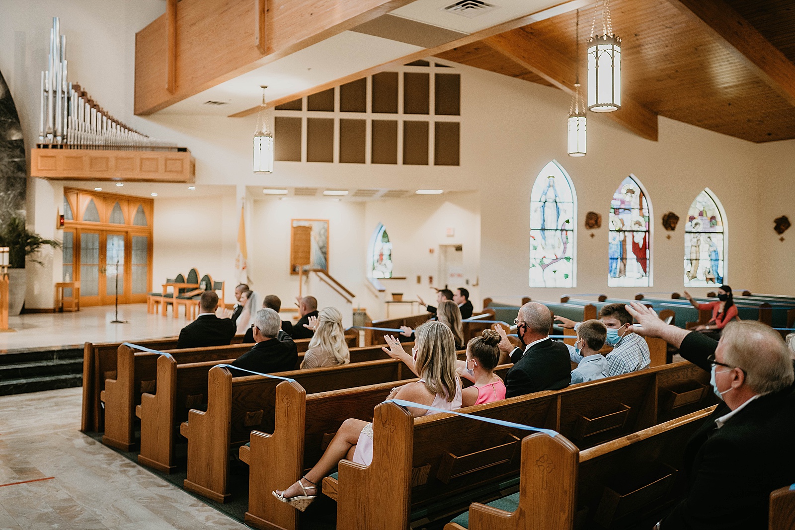 Romantic Church Wedding During COVID-19 captured by West Palm Beach Wedding Photographer, Krystal Capone Photography