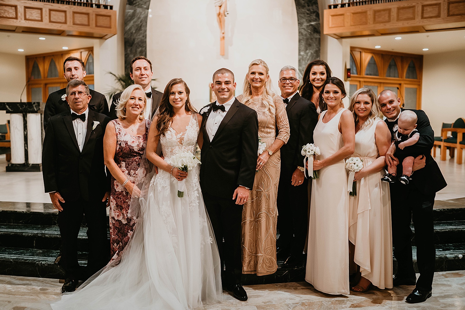 Romantic Church Wedding During COVID-19 captured by West Palm Beach Wedding Photographer, Krystal Capone Photography