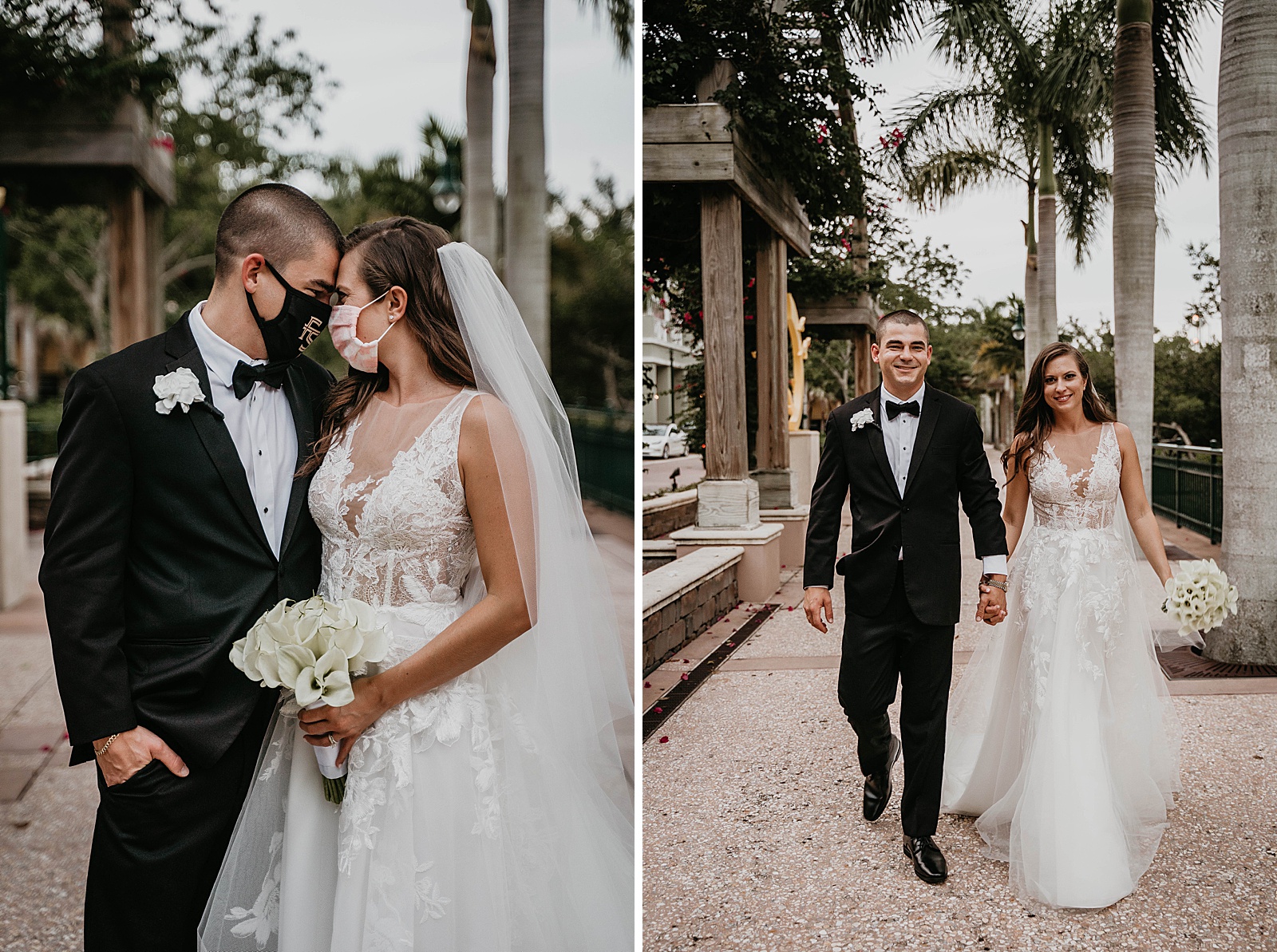 Romantic Church Wedding During COVID-19 captured by West Palm Beach Wedding Photographer, Krystal Capone Photography