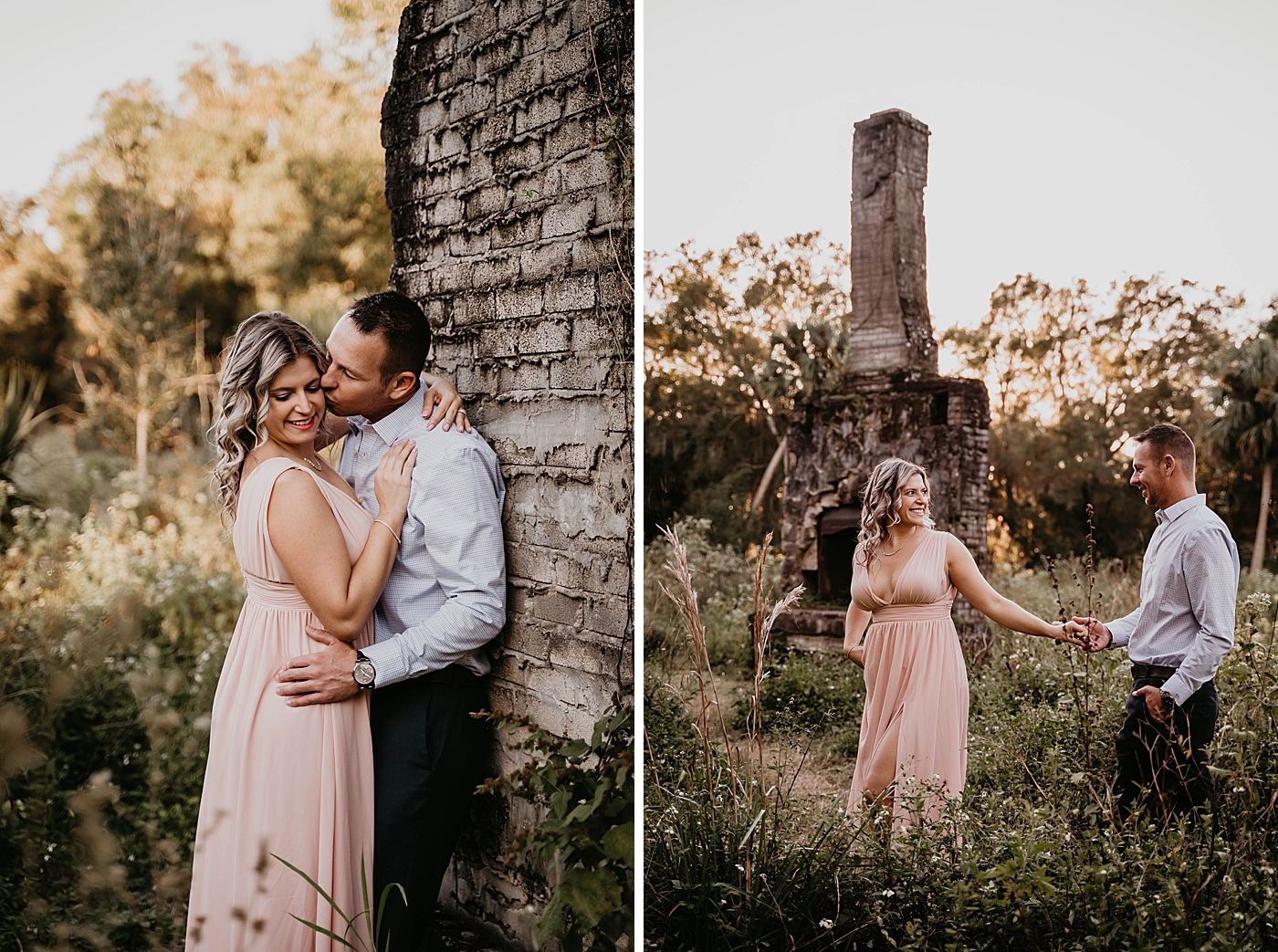Couple strolling along greenery Riverbend Park Engagement Photography captured by South Florida Engagement 