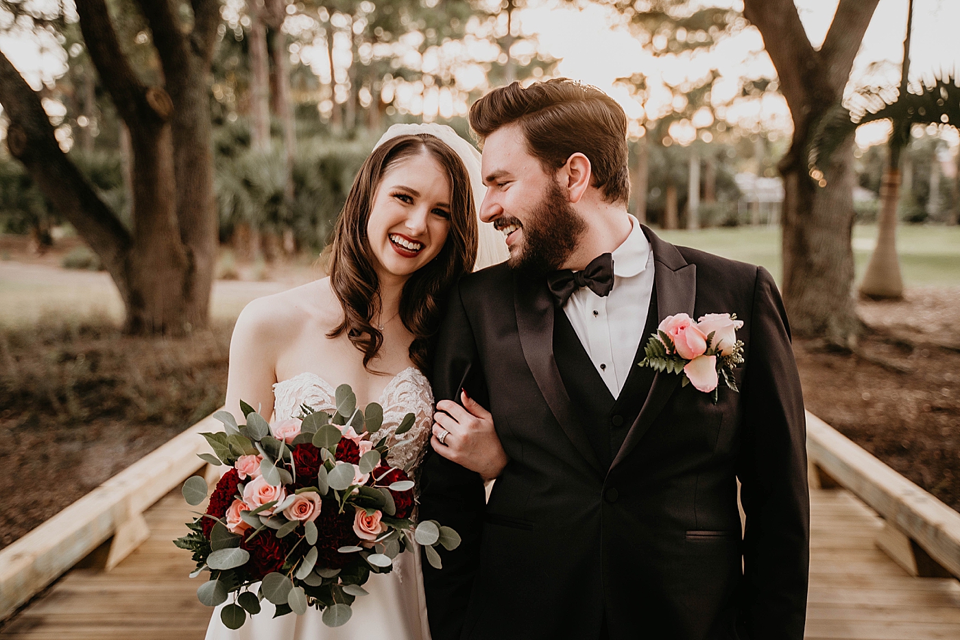 Bride and Groom smiling portrait Breakers West Wedding Photography captured by South Florida Wedding Photographer Krystal Capone Photography 