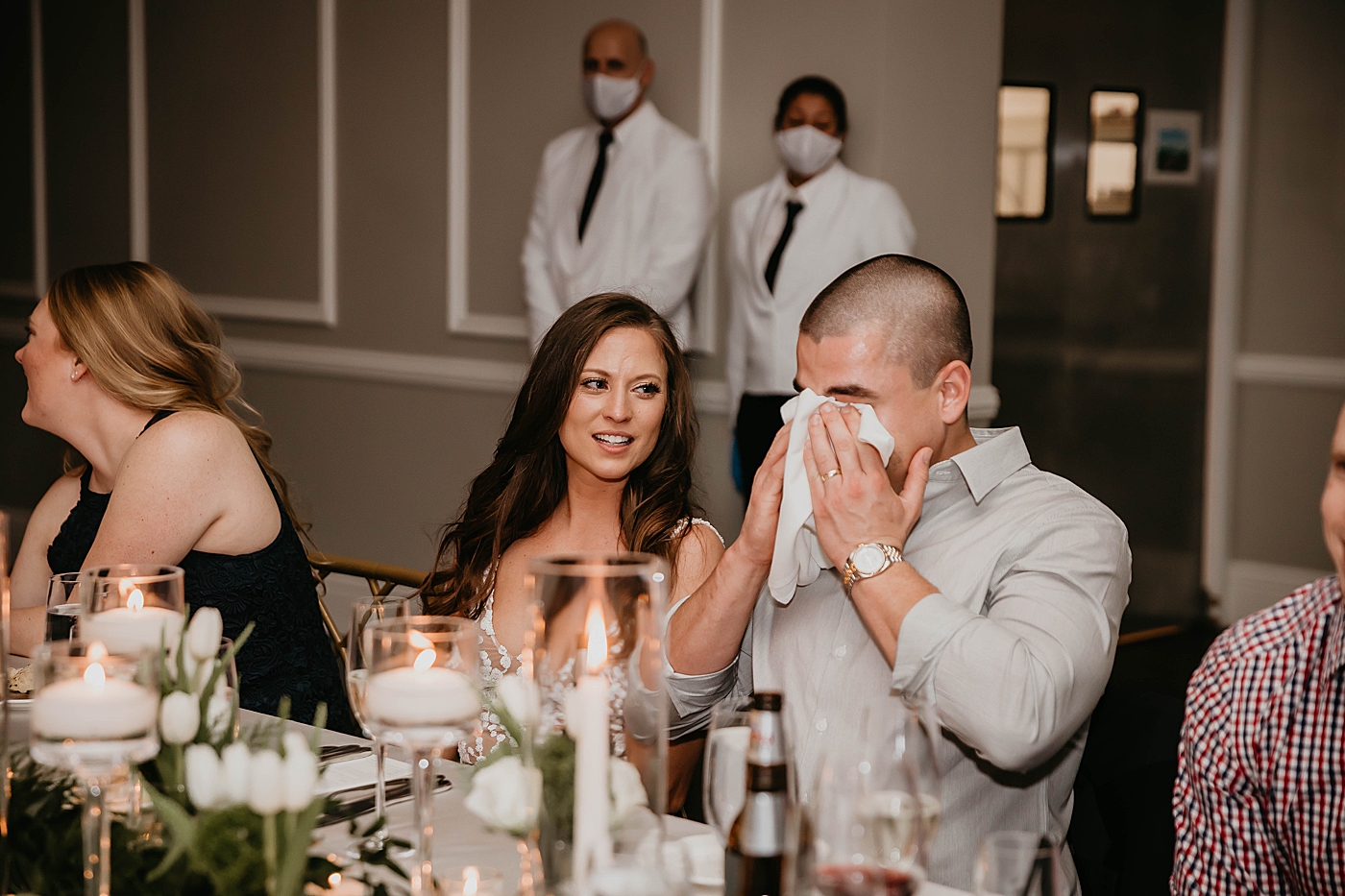 Romantic Wedding During COVID-19 captured by West Palm Beach Wedding Photographer, Krystal Capone Photography