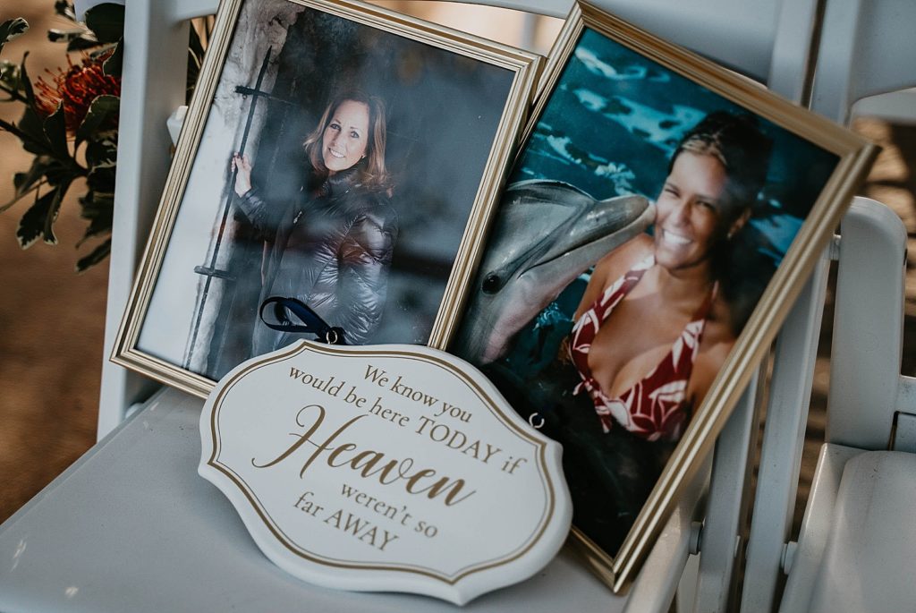 Sentimental pictures of late loved ones dedication Jupiter Beach Resort Wedding Photography captured by South Florida Wedding Photographer Krystal Capone Photography 