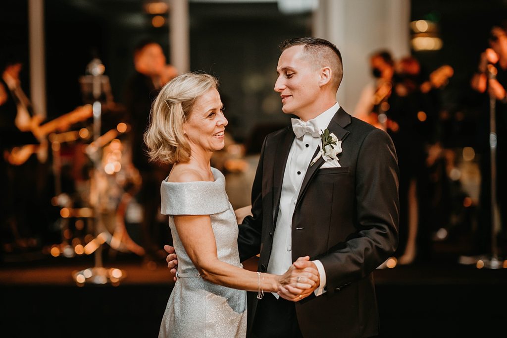 Mother son dance at Reception Pelican Club Wedding Photography captured by South Florida Wedding Photographer Krystal Capone Photography