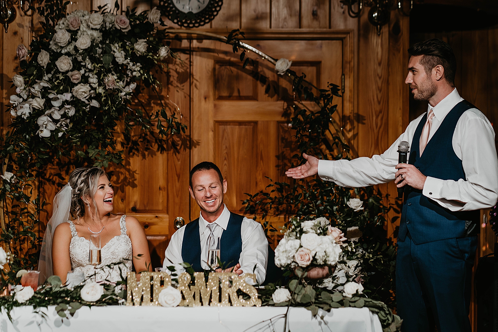 Best man speech by sweetheart table