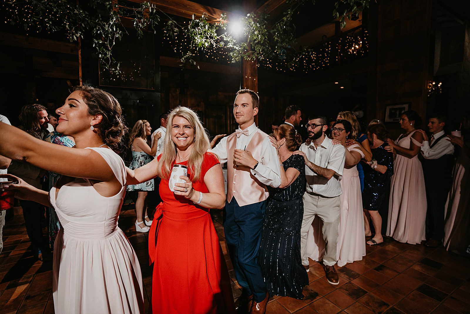 Conga line at Reception