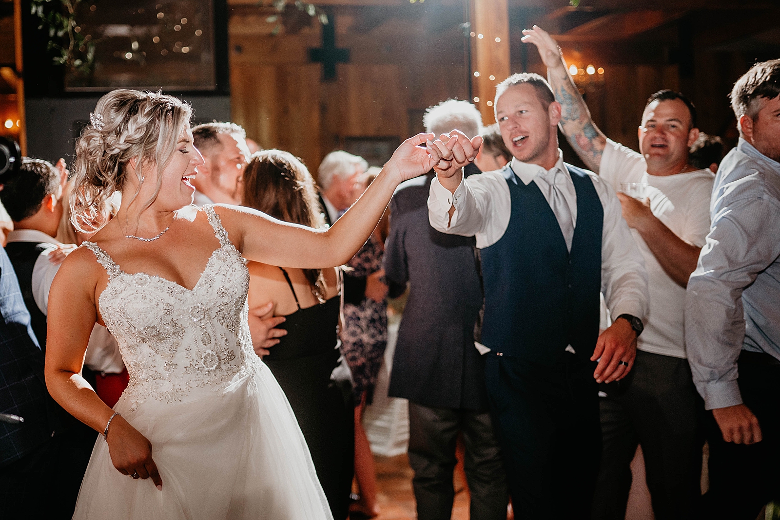Bride and Groom dancing at the Reception