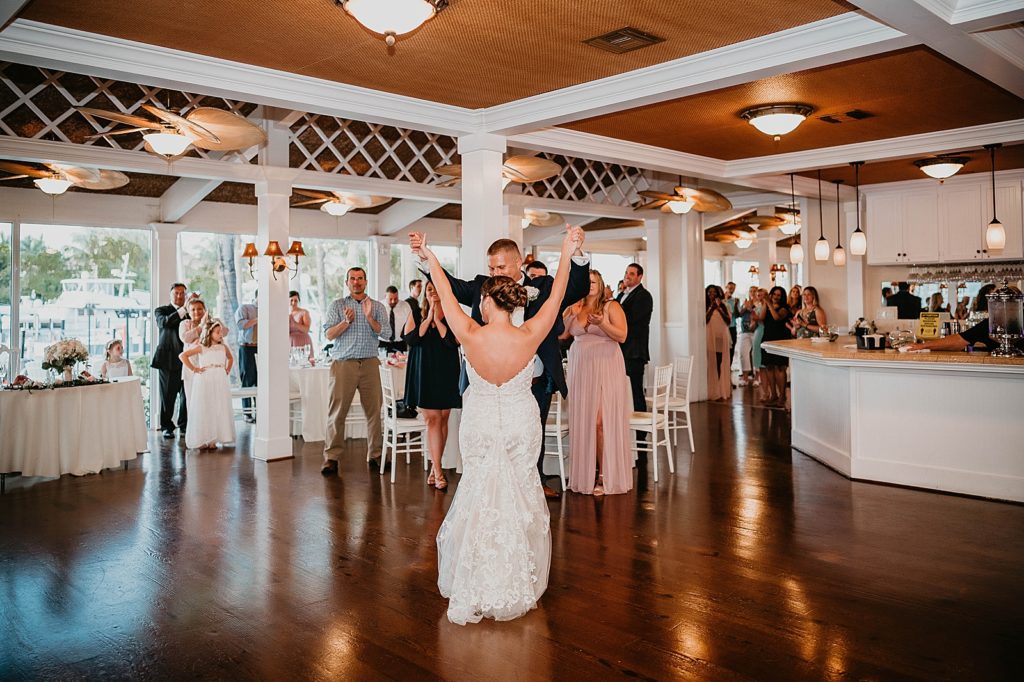 Bride and Groom dancing