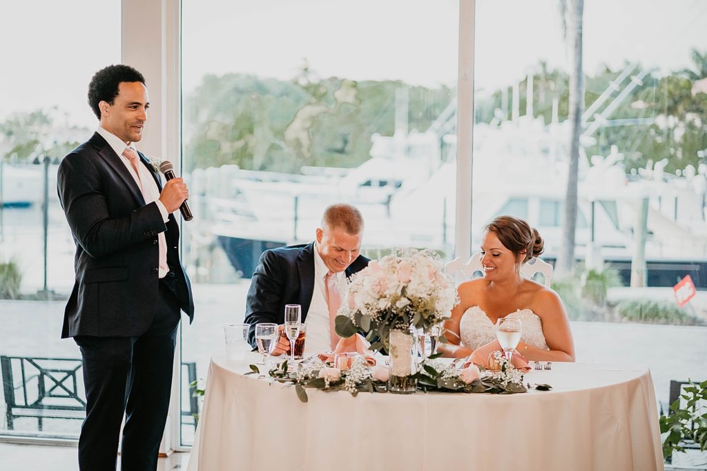 Best man speech by sweetheart table