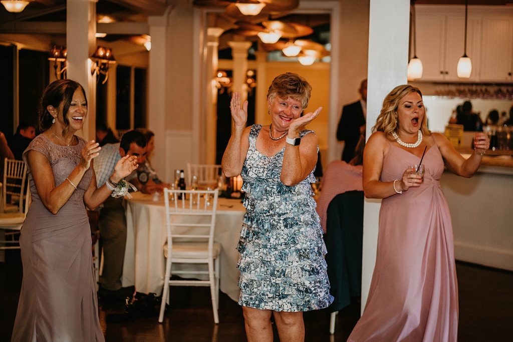 Guests having fun dancing at Reception