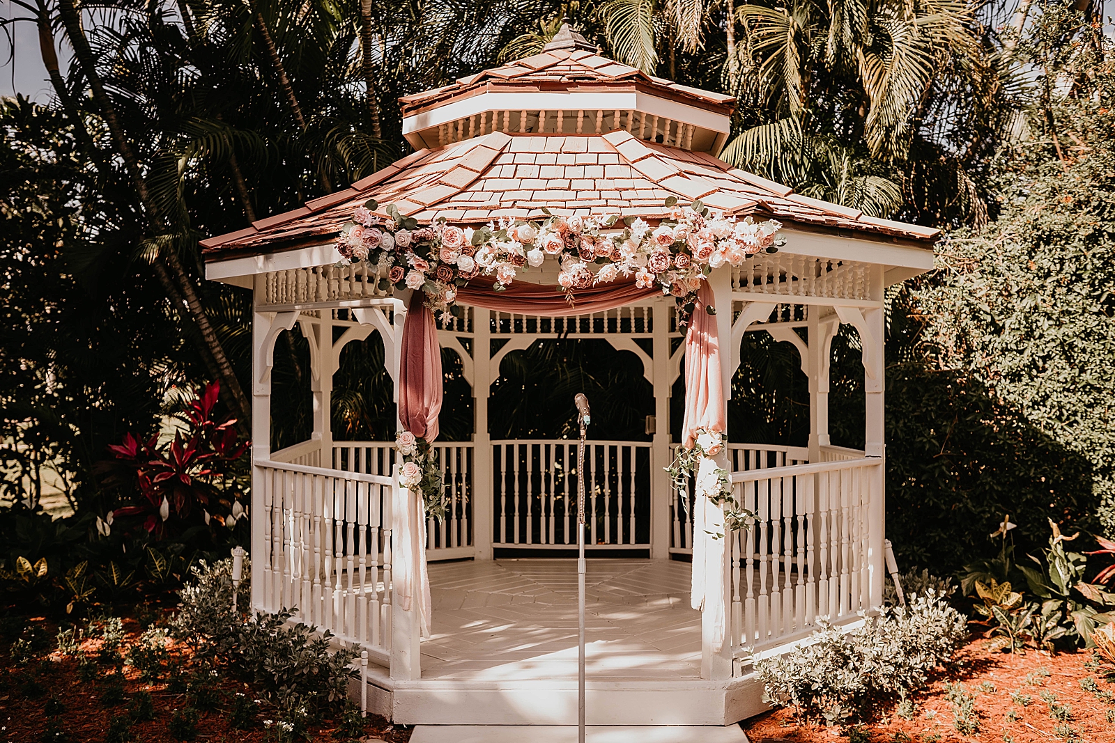 Detail shot of Wedding Gazebo